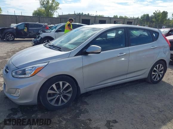 2017 Hyundai Accent Sport with VIN KMHCU5AE1HU333493, listed as a IAAI auction lot 43215889 with 53,435 mi miles and . Bid and sale history available at DreamBid. Image 2.