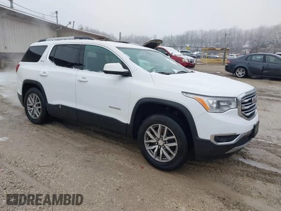 ✅ 2018 GMC Acadia SLE • VIN: 1GKKNLLAXJZ187958 • Lot: 41536042. Listed on IAAI with 148,137 mi. Free auction sales archive from the USA and detailed vehicle history report at DreamBid. Image 1.