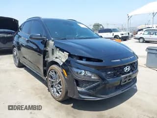 ✅ 2023 Hyundai Kona N Line • VIN: KM8K33A35PU006787 • Лот: 42587103. Опубликован ранее на IAAI с пробегом 56 966 миль. Бесплатный доступ к архиву аукционных продаж из США и подробный отчёт об истории автомобиля на DreamBid. Изображение 1.