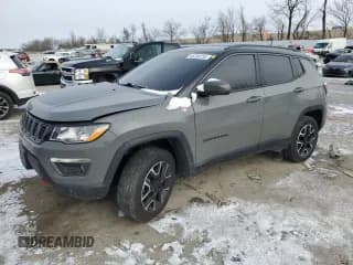 ✅ 2021 Jeep Compass Trailhawk • VIN: 3C4NJDDB8MT553610 • Lot: 45709735. Listed on Copart with 96,602 mi. Free auction sales archive from the USA and detailed vehicle history report at DreamBid. Image 1.