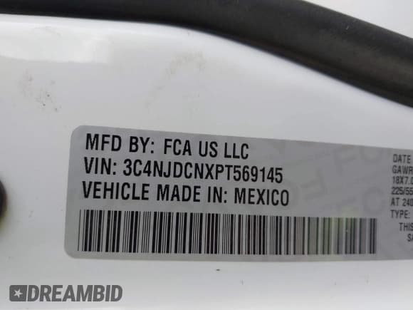 ✅ 2023 Jeep Compass Limited • VIN: 3C4NJDCNXPT569145 • Lot: 42781504. Wystawiony na IAAI z przebiegiem 39 954 mil. Bezpłatny archiwum sprzedaży aukcyjnych z USA i szczegółowy raport historii pojazdu na DreamBid. Zdjęcie 9.