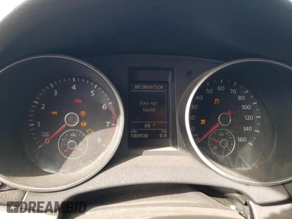 ✅ 2012 Volkswagen Golf • VIN: WVWBB7AJXCW274567 • Lot: 44172415. Listed on Copart with 100,930 mi. Free auction sales archive from the USA and detailed vehicle history report at DreamBid. Image 9.