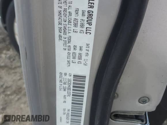 2011 Dodge Caliber Mainstreet with VIN 1B3CB3HA3BD123701, listed as a Copart auction lot 90858485 with 172,631 mi miles and Salvage title. Bid and sale history available at DreamBid. Image 12.