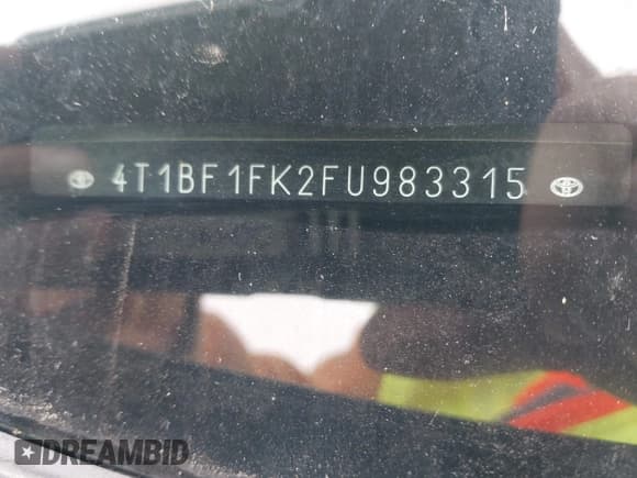 ✅ 2015 Toyota Camry LE • VIN: 4T1BF1FK2FU983315 • Lot: 43505077. Wystawiony na IAAI z przebiegiem 48 819 mil. Bezpłatny archiwum sprzedaży aukcyjnych z USA i szczegółowy raport historii pojazdu na DreamBid. Zdjęcie 9.