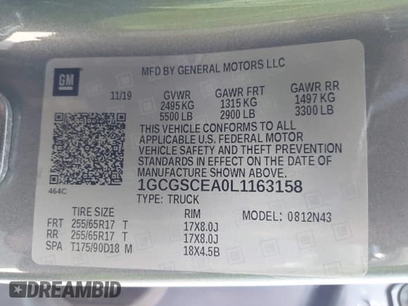 ✅ 2020 Chevrolet Colorado 2WD LT • VIN: 1GCGSCEA0L1163158 • Лот: 42697858. Опубликован ранее на IAAI с пробегом 53 354 миль. Бесплатный доступ к архиву аукционных продаж из США и подробный отчёт об истории автомобиля на DreamBid. Изображение 9.