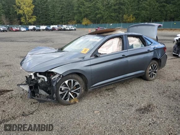 ✅ 2025 Volkswagen Jetta S • VIN: 3VW5X7BU7SM066617 • Lot: 90868965. Listed on Copart with Not provided. Free auction sales archive from the USA and detailed vehicle history report at DreamBid. Image 1.
