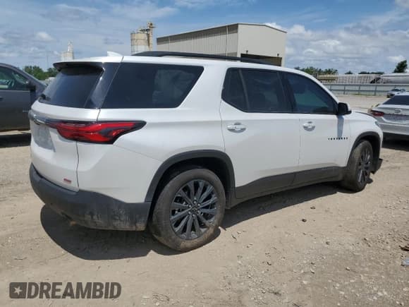 ✅ 2023 Chevrolet Traverse RS • VIN: 1GNEVJKW9PJ288496 • Lot: 66927575. Listed on Copart with 53,886 mi. Free auction sales archive from the USA and detailed vehicle history report at DreamBid. Image 3.