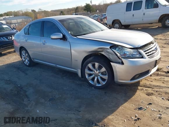 ✅ 2007 Infiniti M • VIN: JNKAY01E27M311423 • Lot: 43930420. Listed on IAAI with 117,313 mi. Free auction sales archive from the USA and detailed vehicle history report at DreamBid. Image 1.