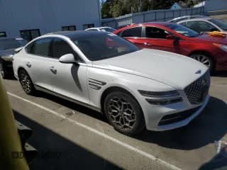 ✅ 2023 Genesis G80 2.5T • VIN: KMTGB4SC5PU142775 • Lot: 69104824. Wystawiony na Copart z przebiegiem 30 223 mil. Bezpłatny archiwum sprzedaży aukcyjnych z USA i szczegółowy raport historii pojazdu na DreamBid. Zdjęcie 4.