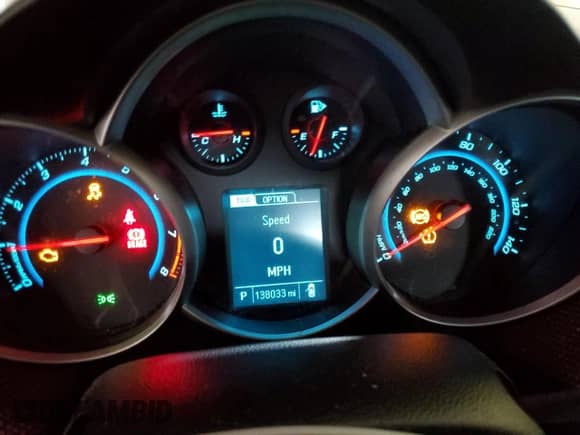 2014 Chevrolet Cruze 1LT z VIN 1G1PC5SB7E7419438, wystawiony jako Copart lot #62817625 z przebiegiem 138 033 mil mil oraz Szkoda całkowita • Salvage title. Historia ofert i sprzedaży dostępna na DreamBid. Obrazek 9.