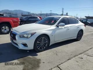 ✅ 2018 Infiniti Q50 Luxe • VIN: JN1EV7AR9JM611770 • Lot: 87307225. Listed on Copart with 85,815 mi. Free auction sales archive from the USA and detailed vehicle history report at DreamBid. Image 1.
