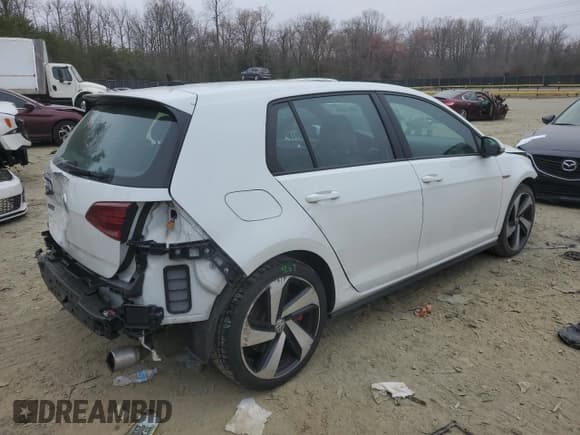 ✅ 2020 Volkswagen Golf GTI S • VIN: 3VW5T7AU9LM012685 • Lot: 48813895. Listed on Copart with 72,655 mi. Free auction sales archive from the USA and detailed vehicle history report at DreamBid. Image 3.