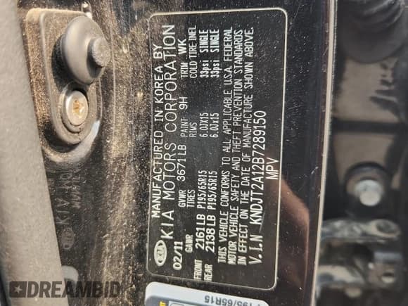 ✅ 2011 Kia Soul • VIN: KNDJT2A12B7289150 • Лот: 69746085. Опубликован ранее на Copart с пробегом 83 372 миль. Бесплатный доступ к архиву аукционных продаж из США и подробный отчёт об истории автомобиля на DreamBid. Изображение 13.