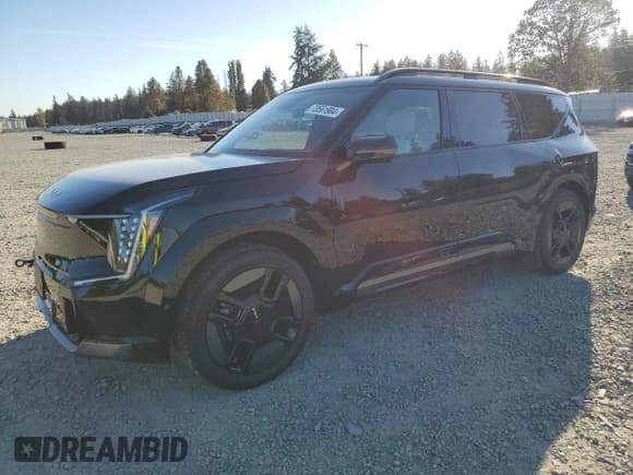 ✅ 2024 Kia EV9 GT-Line • VIN: KNDAEFS50R6038050 • Lot: 73561904. Listed on Copart with 188 mi. Free auction sales archive from the USA and detailed vehicle history report at DreamBid. Image 1.