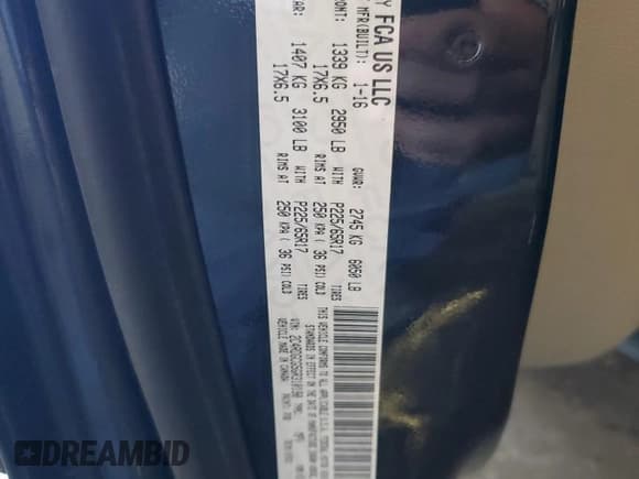 ✅ 2016 Dodge Grand Caravan SXT • VIN: 2C4RDGCG5GR310190 • Lot: 86516765. Listed on Copart with 124,169 mi. Free auction sales archive from the USA and detailed vehicle history report at DreamBid. Image 13.