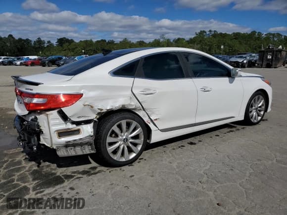 ✅ 2016 Hyundai Azera Limited • VIN: KMHFH4JGXGA529073 • Lot: 90466445. Listed on Copart with 79,959 mi. Free auction sales archive from the USA and detailed vehicle history report at DreamBid. Image 3.