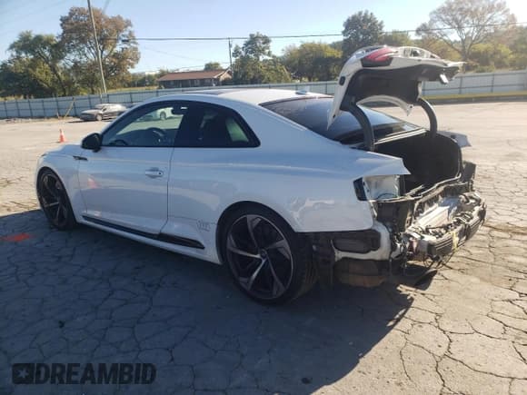 ✅ 2018 Audi RS 5 • VIN: WUAPWAF57JA905243 • Lot: 84246255. Listed on Copart with 82,285 mi. Free auction sales archive from the USA and detailed vehicle history report at DreamBid. Image 2.