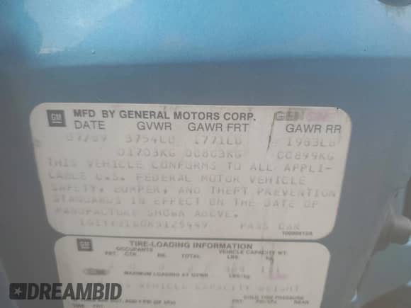 1989 Chevrolet Corvette with VIN 1G1YY3180K5125449, listed as a Copart auction lot 47791165 with 620,509 mi miles and Salvage title. Bid and sale history available at DreamBid. Image 12.