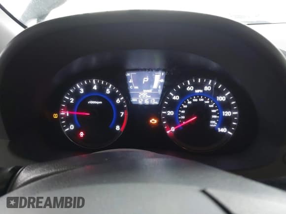 ✅ 2014 Hyundai Accent GS • VIN: KMHCT5AE5EU183872 • Lot: 43828884. Listed on IAAI with 121,613 mi. Free auction sales archive from the USA and detailed vehicle history report at DreamBid. Image 7.