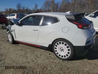 2020 Hyundai Veloster z VIN KMHT36AH1LU005521, wystawiony jako Copart lot #81643194 z przebiegiem Nie podano mil oraz Szkoda całkowita • Salvage title. Historia ofert i sprzedaży dostępna na DreamBid. Obrazek 2.