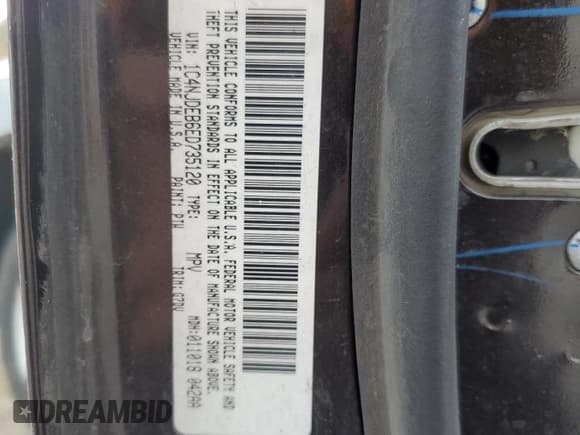 ✅ 2014 Jeep Compass Latitude • VIN: 1C4NJDEB6ED735120 • Lot: 89876965. Listed on Copart with 144,812 mi. Free auction sales archive from the USA and detailed vehicle history report at DreamBid. Image 13.