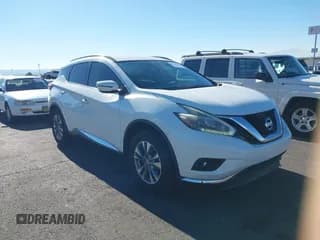 ✅ 2018 Nissan Murano SV • VIN: 5N1AZ2MHXJN143799 • Lot: 43822243. Listed on IAAI with 92,919 mi. Free auction sales archive from the USA and detailed vehicle history report at DreamBid. Image 1.