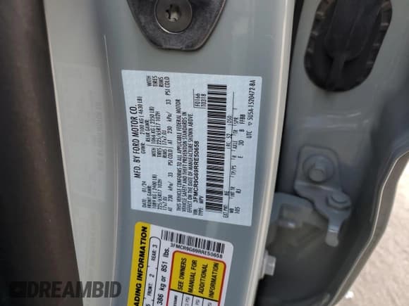 ✅ 2024 Ford Bronco Sport Heritage • VIN: 3FMCR9G69RRE50658 • Lot: 89914685. Listed on Copart with 42,398 mi. Free auction sales archive from the USA and detailed vehicle history report at DreamBid. Image 12.