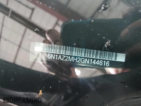 ✅ 2016 Nissan Murano SL • VIN: 5N1AZ2MH2GN144616 • Лот: 90693715. Опубликован ранее на Copart с пробегом Не указан. Бесплатный доступ к архиву аукционных продаж из США и подробный отчёт об истории автомобиля на DreamBid. Изображение 13.