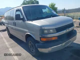 ✅ 2005 Chevrolet Express Passenger • VIN: 1GAHG35U151169241 • Lot: 42586648. Listed on IAAI with 385,258 mi. Free auction sales archive from the USA and detailed vehicle history report at DreamBid. Image 1.