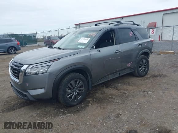 ✅ 2022 Nissan Pathfinder SV • VIN: 5N1DR3BC5NC221708 • Lot: 43476421. Listed on IAAI with 116,016 mi. Free auction sales archive from the USA and detailed vehicle history report at DreamBid. Image 2.
