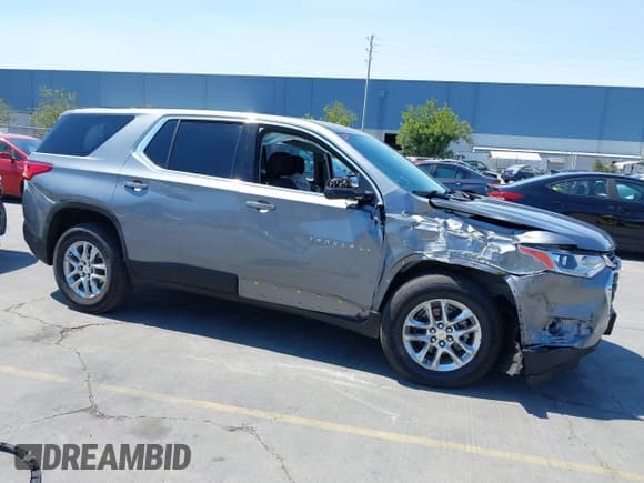 ✅ 2020 Chevrolet Traverse LS • VIN: 1GNERFKW7LJ314038 • Lot: 42974797. Listed on IAAI with 45,466 mi. Free auction sales archive from the USA and detailed vehicle history report at DreamBid. Image 1.