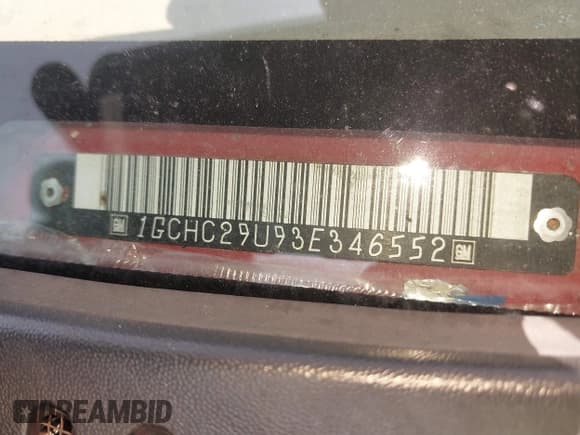 ✅ 2003 Chevrolet Silverado 2500HD LS • VIN: 1GCHC29U93E346552 • Lot: 43176633. Listed on IAAI with 321,668 mi. Free auction sales archive from the USA and detailed vehicle history report at DreamBid. Image 9.