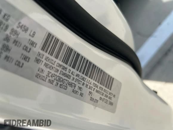 ✅ 2016 Dodge Journey SXT • VIN: 3C4PDCBGXGT240670 • Lot: 91687645. Wystawiony na Copart z przebiegiem 148 499 mil. Bezpłatny archiwum sprzedaży aukcyjnych z USA i szczegółowy raport historii pojazdu na DreamBid. Zdjęcie 10.