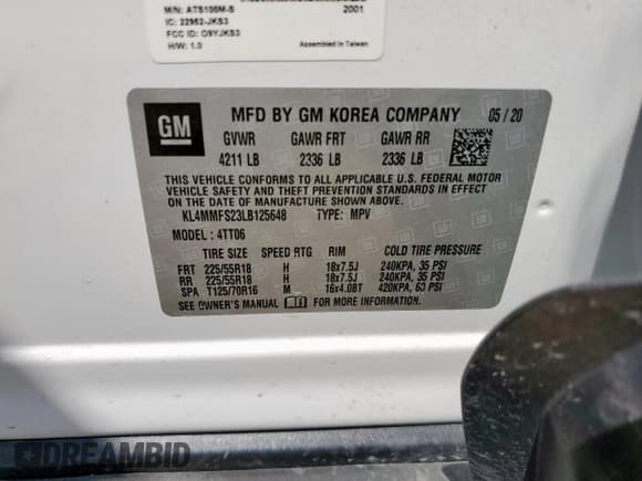 ✅ 2020 Buick Encore GX Essence • VIN: KL4MMFS23LB125648 • Lot: 80093935. Wystawiony na Copart z przebiegiem 58 459 mil. Bezpłatny archiwum sprzedaży aukcyjnych z USA i szczegółowy raport historii pojazdu na DreamBid. Zdjęcie 13.