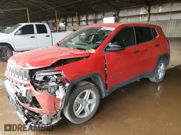 ✅ 2024 Jeep Compass Sport • VIN: 3C4NJDAN9RT578604 • Лот: 80844765. Опубликован ранее на Copart с пробегом 18 839 миль. Бесплатный доступ к архиву аукционных продаж из США и подробный отчёт об истории автомобиля на DreamBid. Изображение 1.