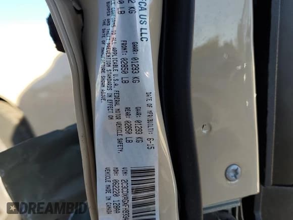 ✅ 2015 Dodge Charger Police • VIN: 2C3CDXAGXFH833464 • Лот: 82651245. Опубликован ранее на Copart с пробегом 142 102 миль. Бесплатный доступ к архиву аукционных продаж из США и подробный отчёт об истории автомобиля на DreamBid. Изображение 12.