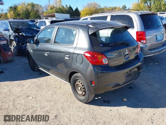 ✅ 2014 Mitsubishi Mirage DE • VIN: ML32A3HJ5EH018428 • Lot: 40841804. Wystawiony na IAAI z przebiegiem 220 950 mil. Bezpłatny archiwum sprzedaży aukcyjnych z USA i szczegółowy raport historii pojazdu na DreamBid. Zdjęcie 3.