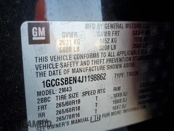 ✅ 2018 Chevrolet Colorado 2WD Work Truck • VIN: 1GCGSBEN4J1198862 • Lot: 78359984. Listed on Copart with 191,749 mi. Free auction sales archive from the USA and detailed vehicle history report at DreamBid. Image 12.