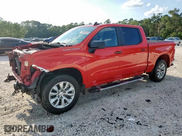 ✅ 2022 Chevrolet Silverado 1500 Custom • VIN: 3GCPABEK9NG613853 • Lot: 70993675. Listed on Copart with 76,542 mi. Free auction sales archive from the USA and detailed vehicle history report at DreamBid. Image 1.