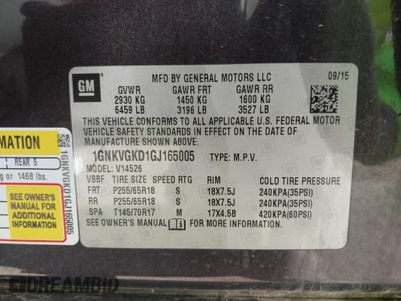 ✅ 2016 Chevrolet Traverse LT • VIN: 1GNKVGKD1GJ165005 • Lot: 43642189. Wystawiony na IAAI z przebiegiem 186 315 mil. Bezpłatny archiwum sprzedaży aukcyjnych z USA i szczegółowy raport historii pojazdu na DreamBid. Zdjęcie 9.