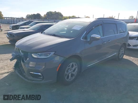 ✅ 2022 Chrysler Pacifica Limited • VIN: 2C4RC1GG8NR143296 • Lot: 43562800. Listed on IAAI with 79,760 mi. Free auction sales archive from the USA and detailed vehicle history report at DreamBid. Image 2.
