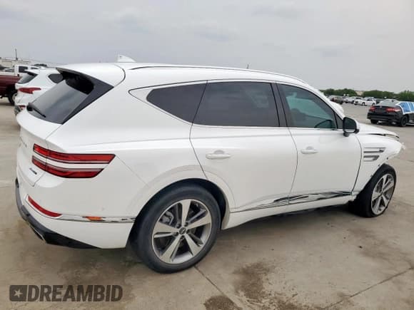 ✅ 2022 Genesis GV80 • VIN: KMUHCESC0NU077852 • Lot: 53246045. Listed on Copart with 27,400 mi. Free auction sales archive from the USA and detailed vehicle history report at DreamBid. Image 3.
