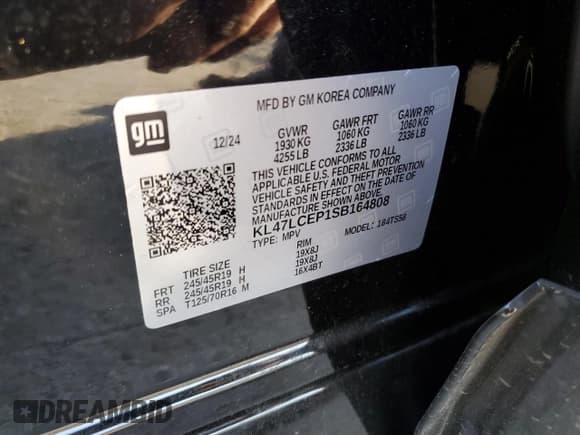 ✅ 2025 Buick Envista Avenir • VIN: KL47LCEP1SB164808 • Лот: 70526915. Опубликован ранее на Copart с пробегом 4 580 миль. Бесплатный доступ к архиву аукционных продаж из США и подробный отчёт об истории автомобиля на DreamBid. Изображение 14.