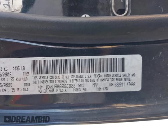 ✅ 2016 Jeep Patriot Sport • VIN: 1C4NJPBA6GD693659 • Lot: 43665695. Wystawiony na IAAI z przebiegiem 167 002 mil. Bezpłatny archiwum sprzedaży aukcyjnych z USA i szczegółowy raport historii pojazdu na DreamBid. Zdjęcie 9.