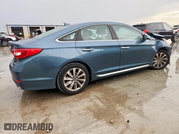 ✅ 2016 Hyundai Sonata Sport • VIN: 5NPE34AF9GH412583 • Lot: 83850295. Listed on Copart with 97,603 mi. Free auction sales archive from the USA and detailed vehicle history report at DreamBid. Image 3.