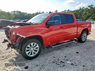 ✅ 2022 Chevrolet Silverado 1500 Custom • VIN: 3GCPABEK9NG613853 • Лот: 70993675. Опубликован ранее на Copart с пробегом 76 542 миль. Бесплатный доступ к архиву аукционных продаж из США и подробный отчёт об истории автомобиля на DreamBid. Изображение 1.