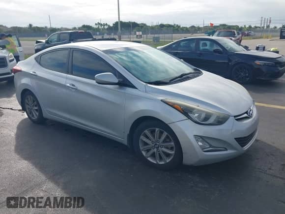 2016 Hyundai Elantra SE with VIN 5NPDH4AE8GH656746, listed as a IAAI auction lot 43475061 with 131,221 mi miles and . Bid and sale history available at DreamBid. Image 1.