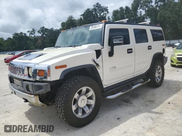 ✅ 2005 Hummer H2 SUV • VIN: 5GRGN23U65H128681 • Лот: 70168145. Опубликован ранее на Copart с пробегом 86 340 миль. Бесплатный доступ к архиву аукционных продаж из США и подробный отчёт об истории автомобиля на DreamBid. Изображение 1.
