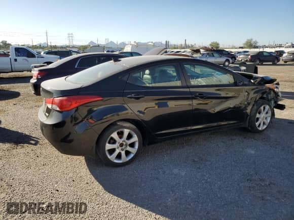 ✅ 2013 Hyundai Elantra GLS • VIN: 5NPDH4AE6DH165765 • Lot: 90376825. Listed on Copart with Not provided. Free auction sales archive from the USA and detailed vehicle history report at DreamBid. Image 3.