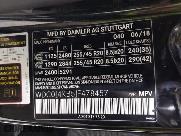 ✅ 2018 Mercedes-Benz GLC 300 • VIN: WDC0J4KB5JF478457 • Lot: 41584615. Wystawiony na IAAI z przebiegiem 145 773 mil. Bezpłatny archiwum sprzedaży aukcyjnych z USA i szczegółowy raport historii pojazdu na DreamBid. Zdjęcie 9.